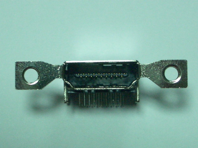 HDMI-19P DIP/,W/TWO FLANGE