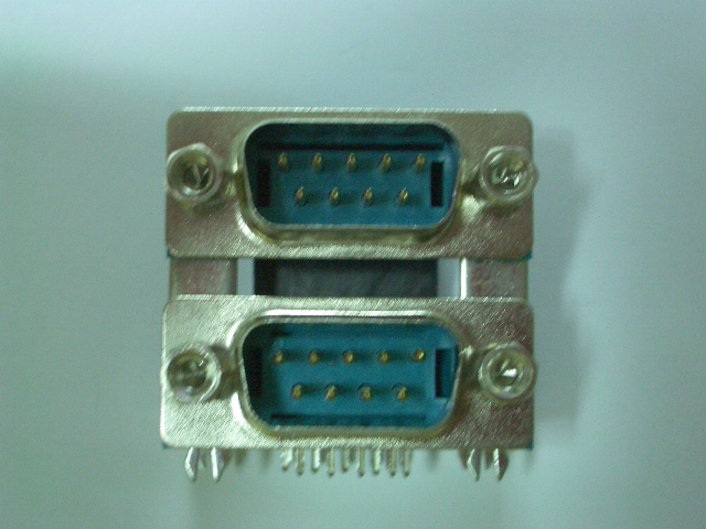 D-SUB 9M+9M DUAL/HIGH RISE/PC99