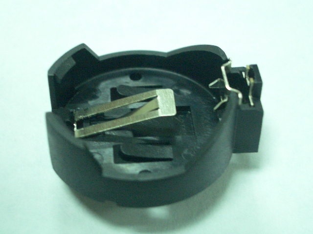 BATTERY HOLDER-2P DIP FOR CR2032