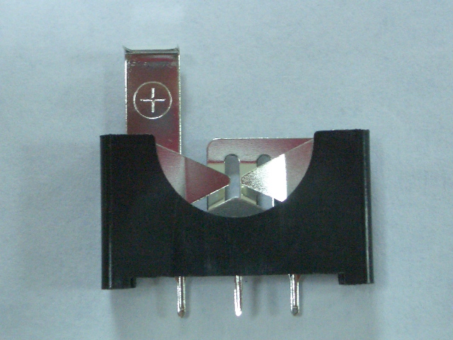 BATTERY HOLDER-2P DIP/VERTICAL